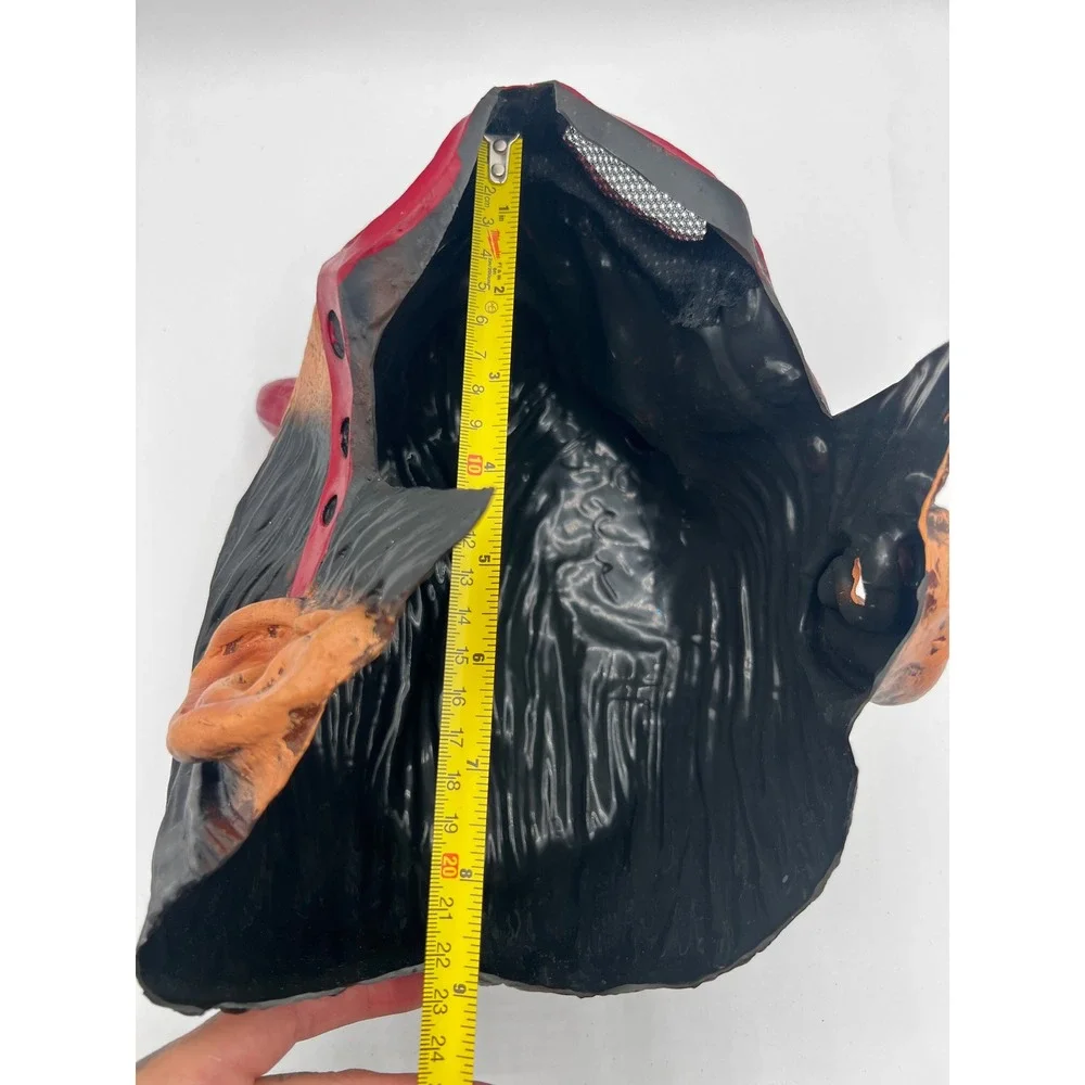 Rockstar Devil Halloween Mask Red Horne One‎ Size Adult